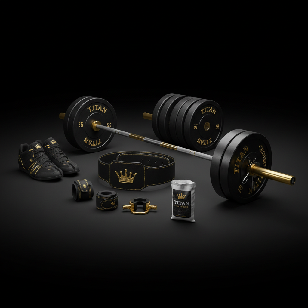 TITAN All-In-One Olympic Weightlifter's Home Gym Kit — Crown Edition