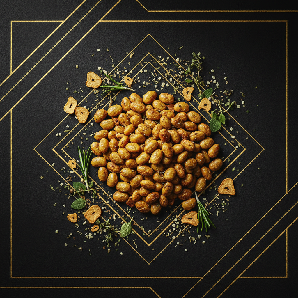 TITAN Roasted Edamame Garlic Herb Snack