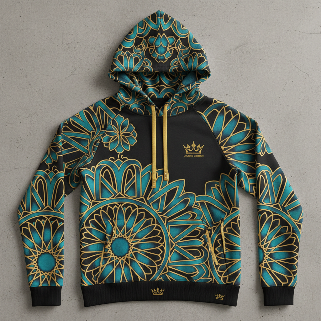 TITAN Women's Moorish Arabesque Hoodie — Alhambra Edition