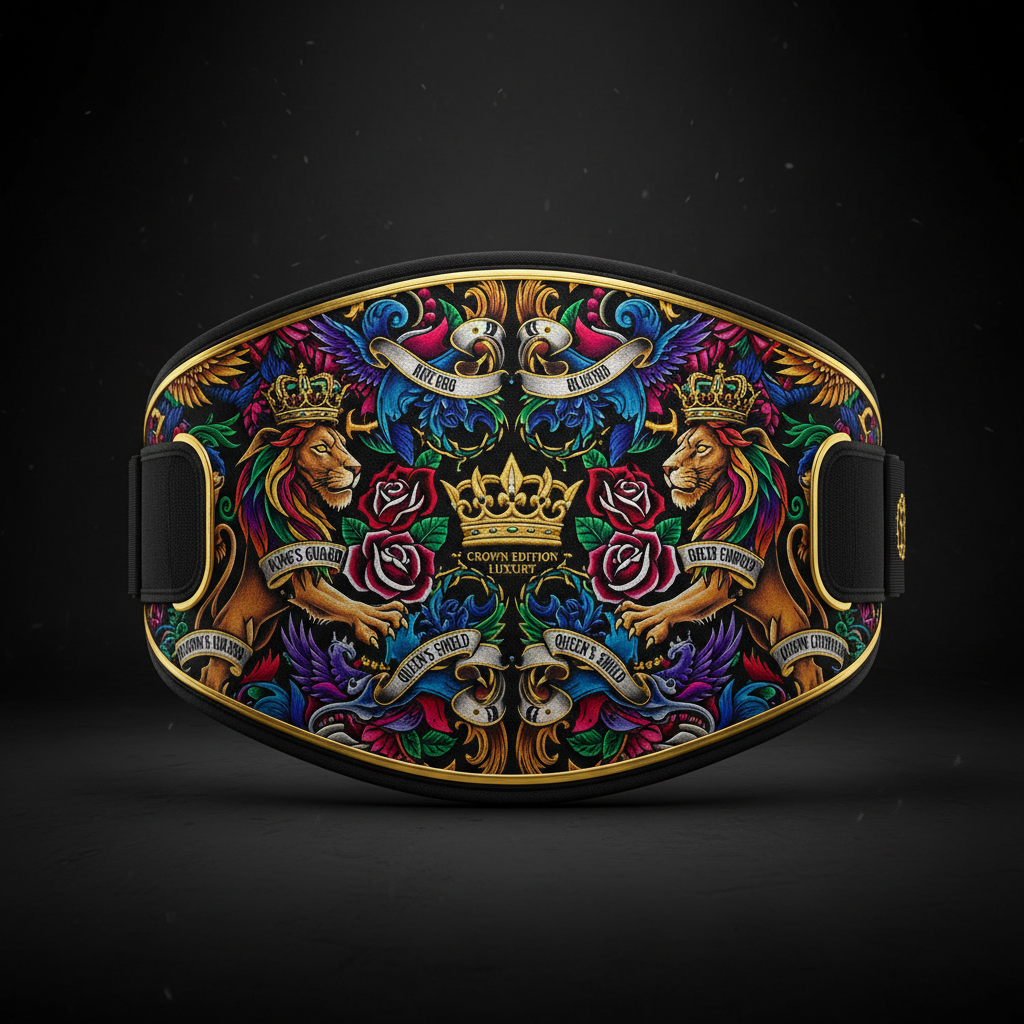 TITAN Crown Edition Tattoo Art Compression Lumbar Support Belt