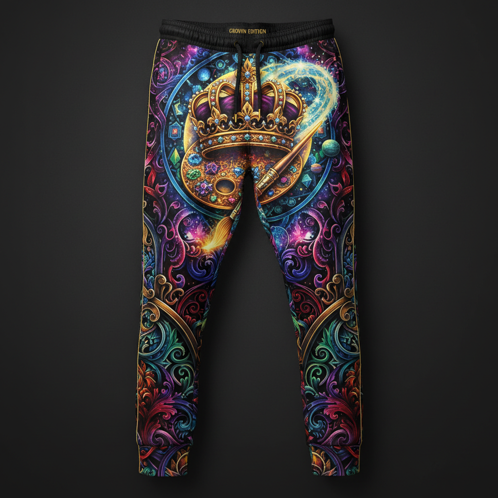 His Masterpiece Men's Joggers — TITAN Crown Edition tattoo artwork