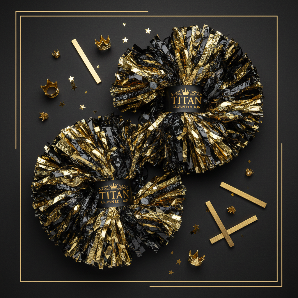 TITAN Crown Edition Cheerleading Pom Poms