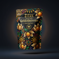 TITAN Organic Dried Goldenberries — Incan Superfood, Crown Edition tattoo-style artwork