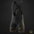 TITAN Crown Edition Cycling Bib Shorts Matte Black Gold