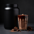 TITAN Mass Gainer – Chocolate Fudge, premium product photography