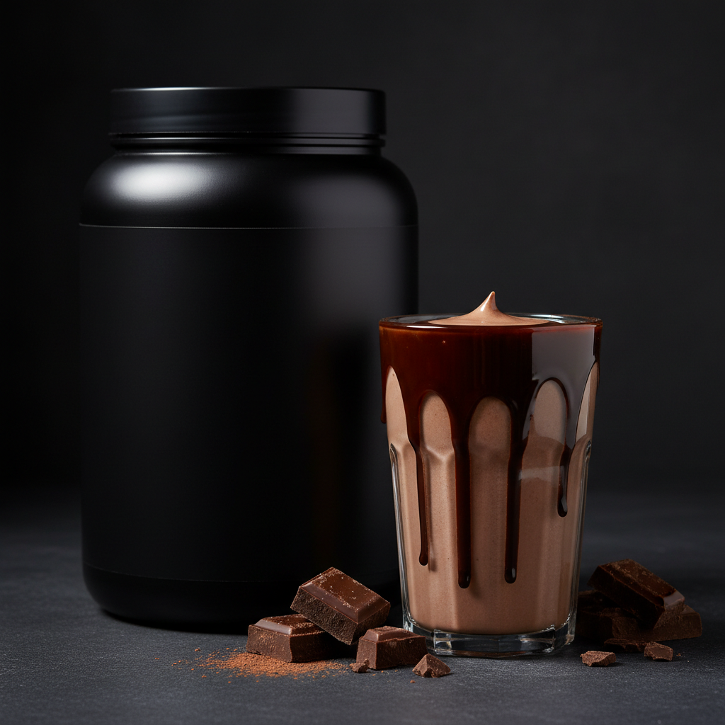 TITAN Mass Gainer – Chocolate Fudge, premium product photography