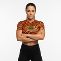 TITAN Tiger Flame Women’s Crop Top — Crown SWAG Edition