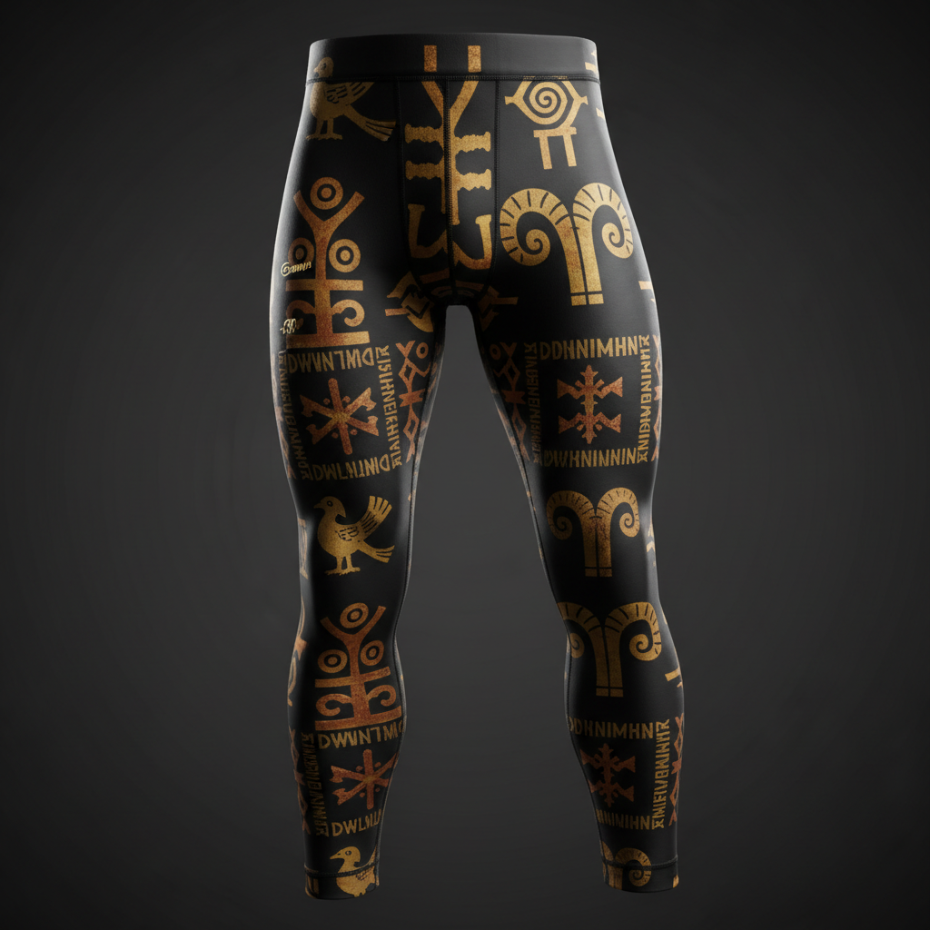 TITAN West African Adinkra Compression Tights — Sankofa Edition