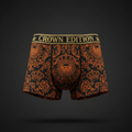 TITAN Women's Cozy Boxer Shorts Crown Edition — Tangerine Gold