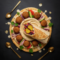 TITAN Lebanese Vegan Falafel Shawarma Wrap Lunch