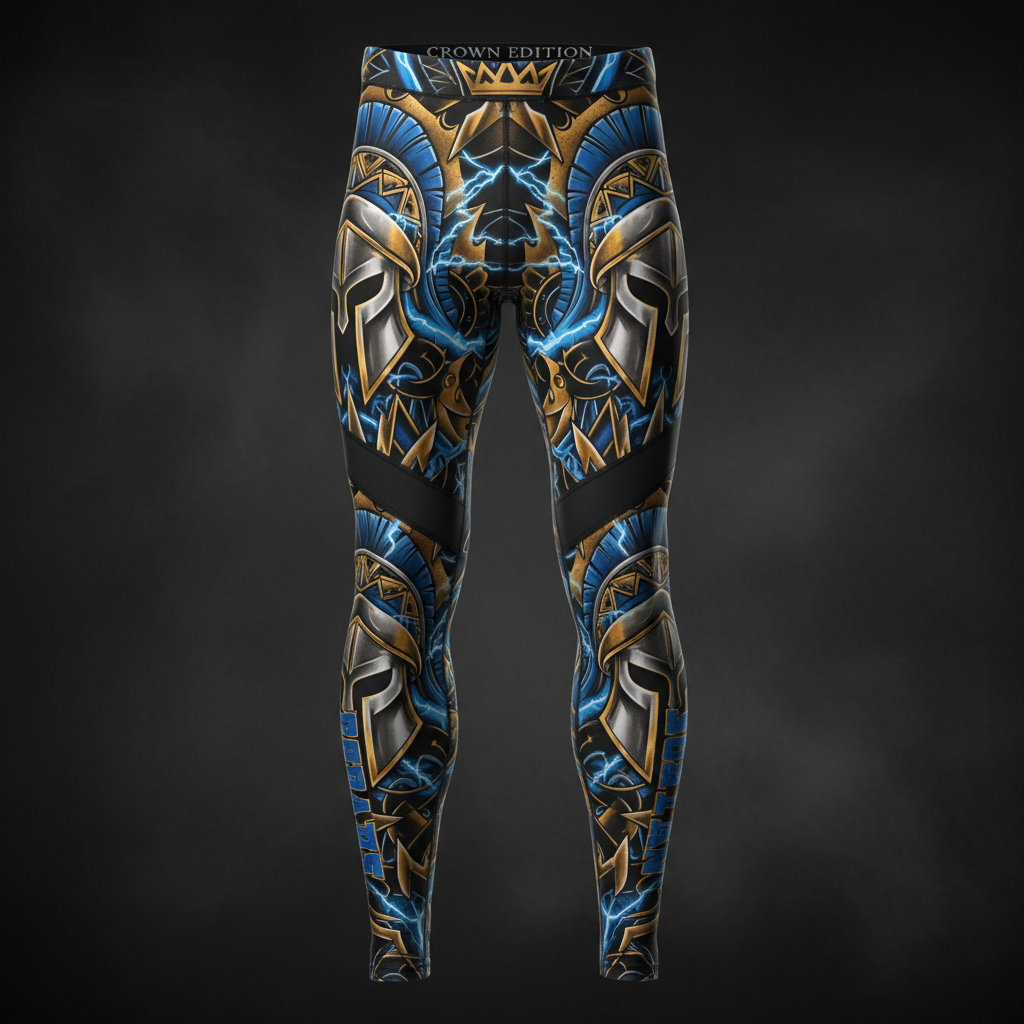 TITAN Men's Compression Tights Spartan King Crown Edition