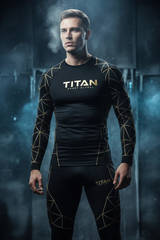 TITAN Men's Thermal Base Layer Set — Cold Weather Compression 🖤❄️ (XS–4XL)