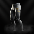 TITAN steel gray titanium compression leggings