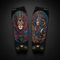 TITAN Crown Edition Tattoo Art Compression Shin Guard Sleeves