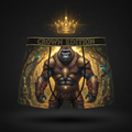TITAN Benin Kingdom Gorilla Men's Boxer Briefs — Crown Edition
