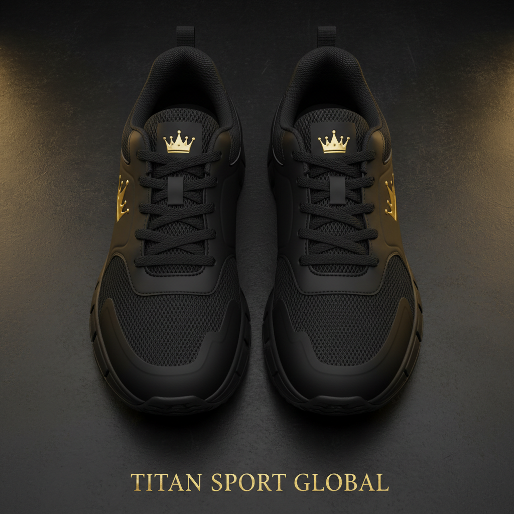 TITAN Crown Training Shoe Men's Matte Black Gold
