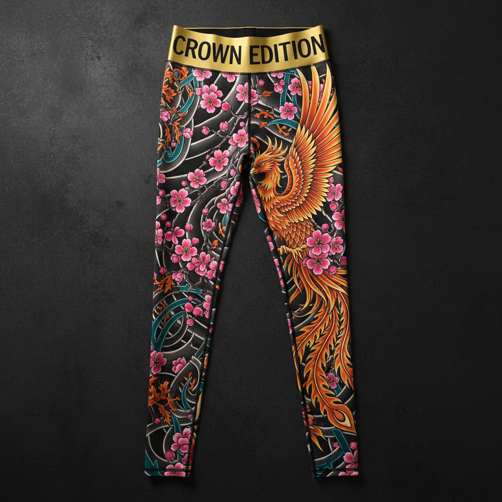 TITAN Crown Edition Tattoo Art Compression Tights Women's Athletic Bottoms