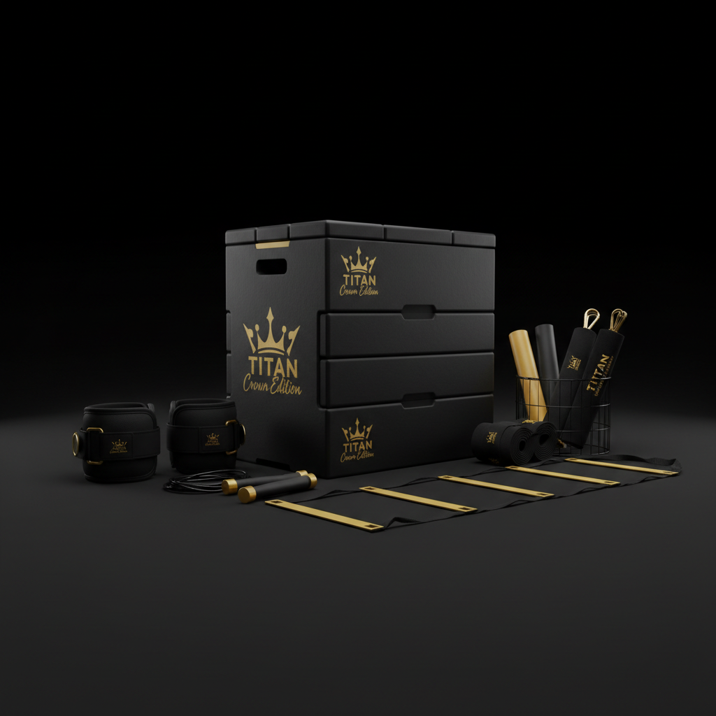 TITAN All-In-One Basketball Player's Vertical Jump Home Gym Kit — Crown Edition