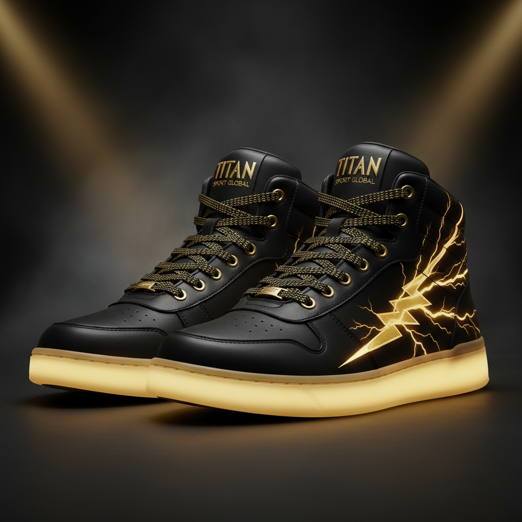 TITAN Lightning Strike High-Top Sneakers
