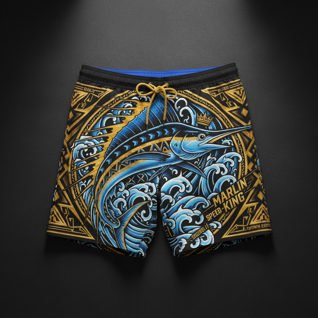 TITAN Men's Swim Trunks Marlin King Crown Edition