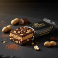 TITAN Double Peanut Butter Dark Chocolate Protein Bar — Crown Edition matte black packaging