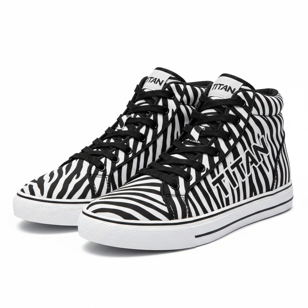 TITAN Zebra Stripe High Top Wild Edition