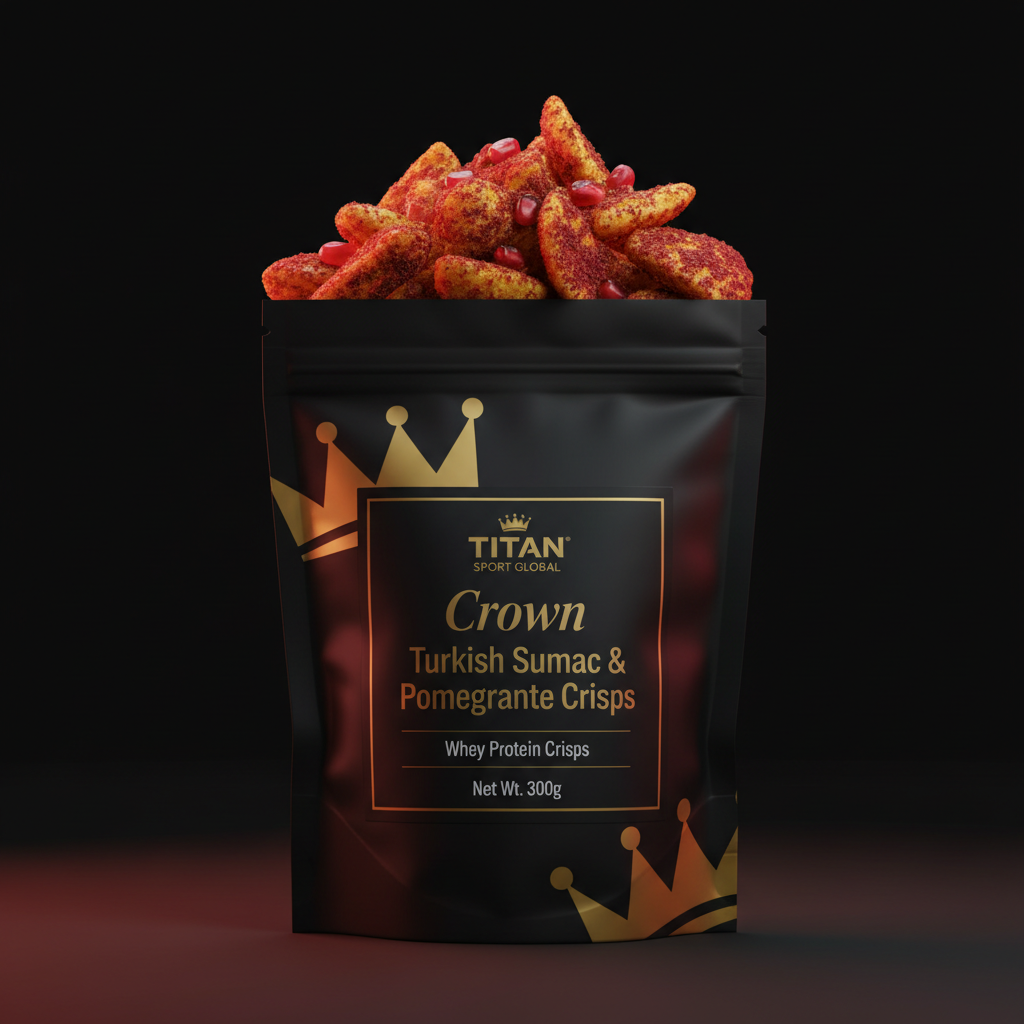 Crown Turkish Sumac & Pomegranate Whey Protein Crisps - TITAN SPORT GLOBAL