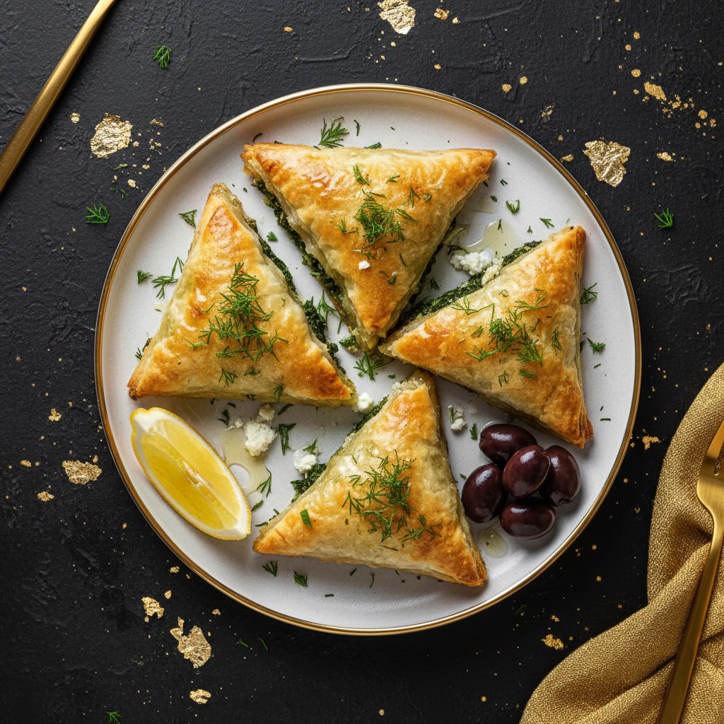 TITAN Greek Spanakopita Spinach Pie Vegetarian Lunch Plate