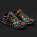 TITAN Crown Edition Color Polynesian Warrior Men's Running Shoe Color Tattoo Art