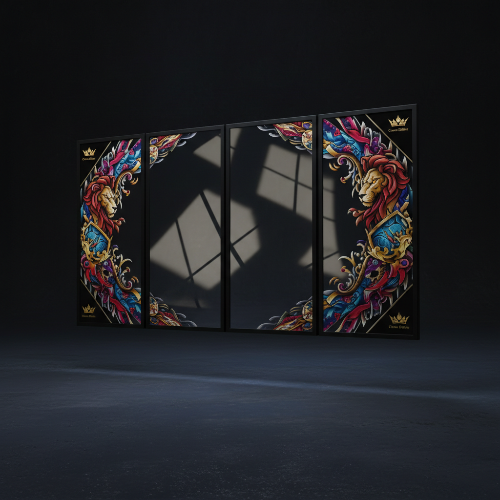 TITAN Crown Edition Wall Gym Mirror Panel