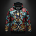 Washed & Made New Men's Hoodie — TITAN Crown Edition tattoo artwork