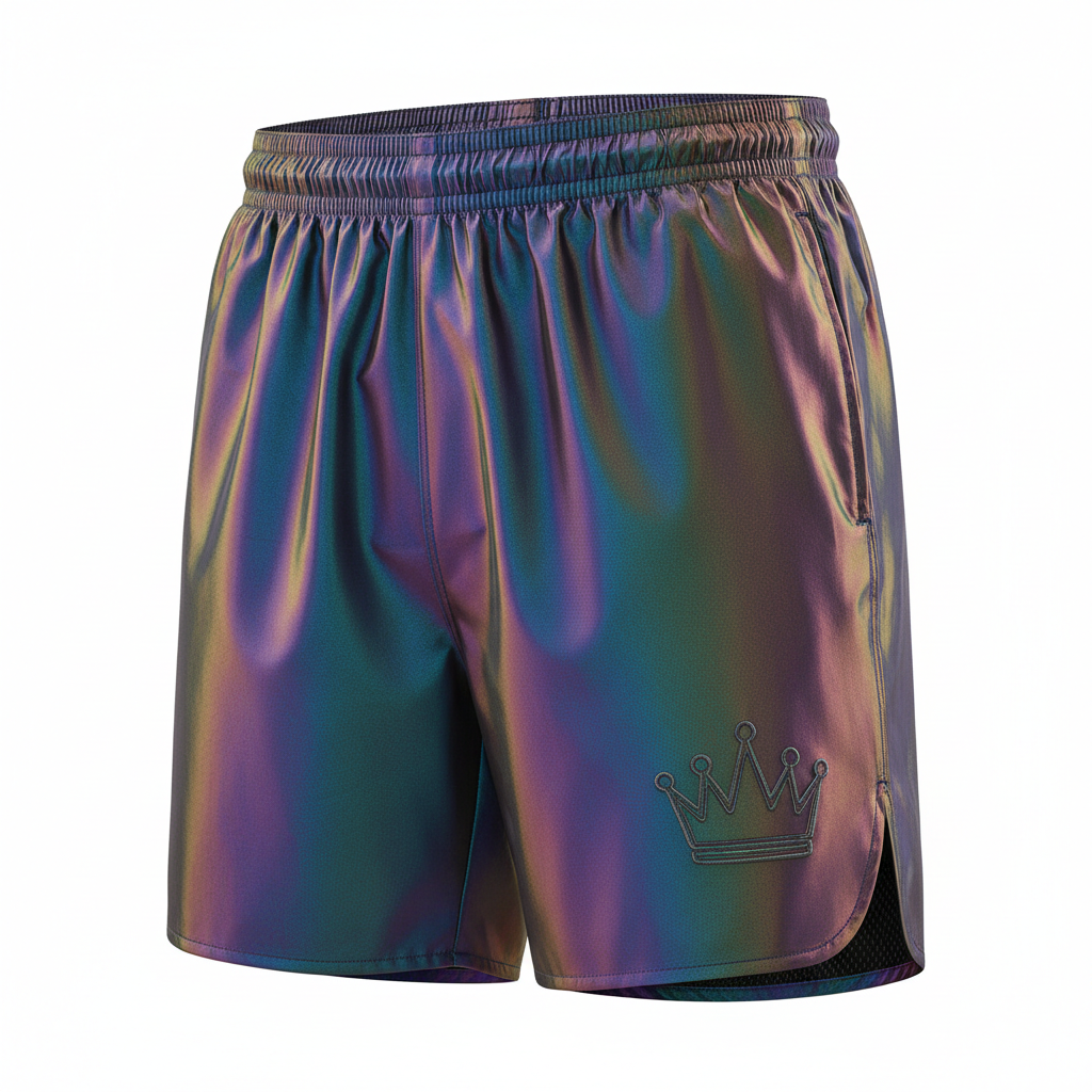 TITAN Holographic Crown Running Shorts — Crown SWAG Edition
