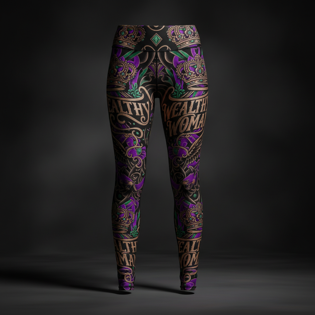 Women's Leggings — Wealthy Woman — Crown Edition