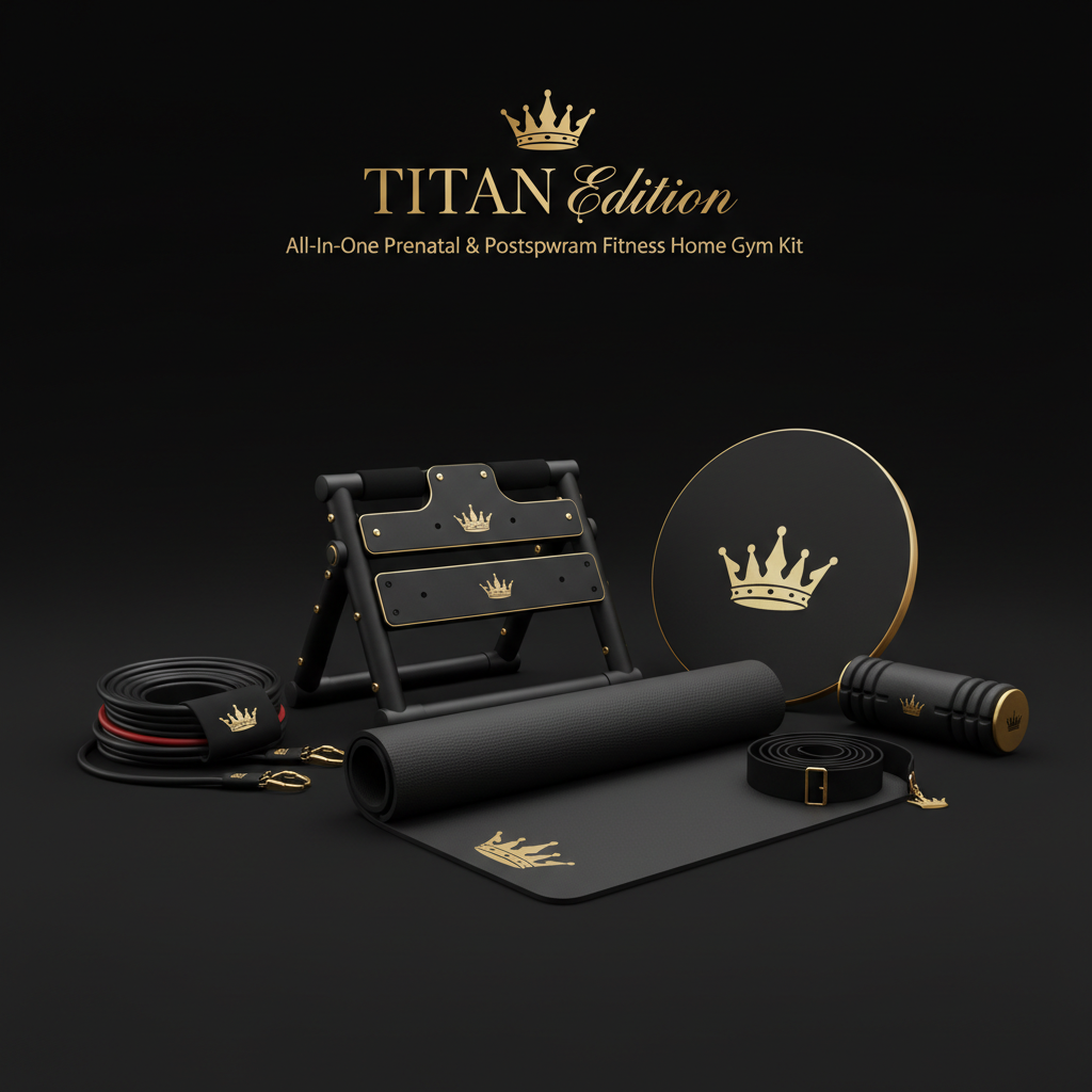 TITAN All-In-One Prenatal & Postpartum Fitness Home Gym Kit — Crown Edition