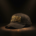 TITAN Embroidered Dad Hat - Black & Gold Crown Edition