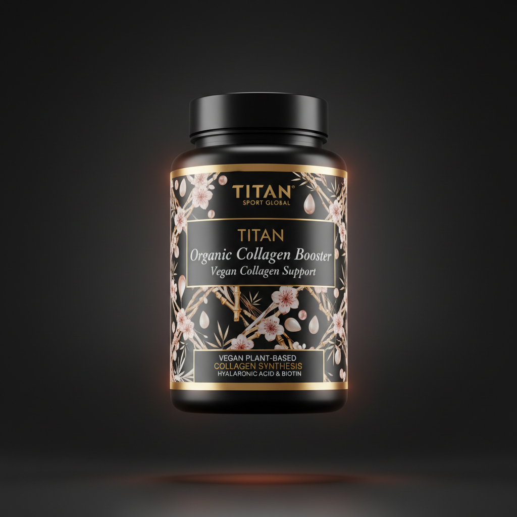 TITAN Organic Collagen Booster Vegan Collagen Support supplement bottle