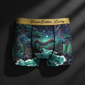TITAN Maori Warrior Men's Boxer Briefs Crown Edition — anime Maori warrior art on matte black