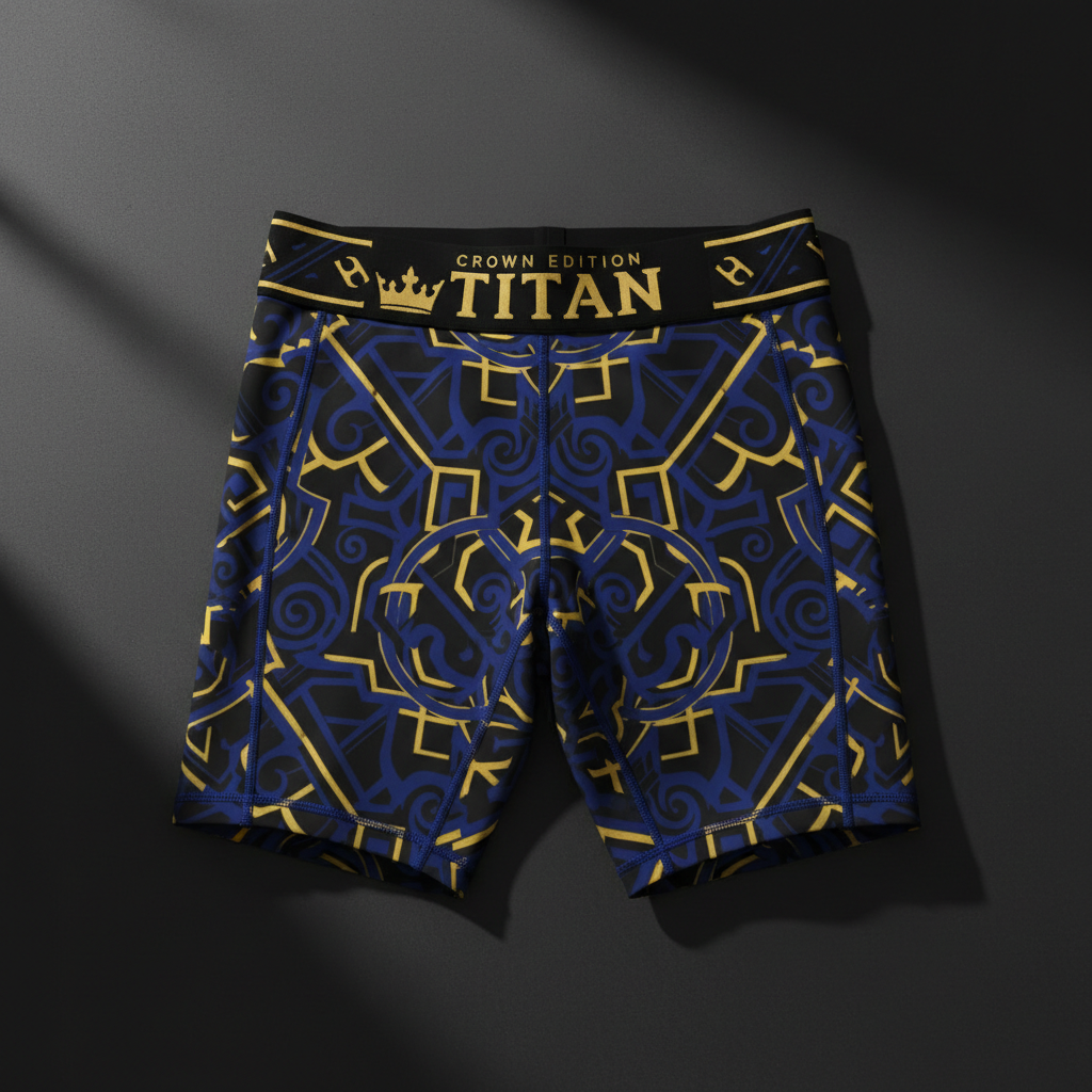 TITAN Men's Compression Shorts - 9" Inseam Performance Shorts