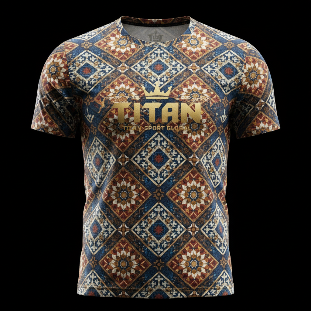 TITAN Moroccan Berber Geometric Training Tee Crown Edition