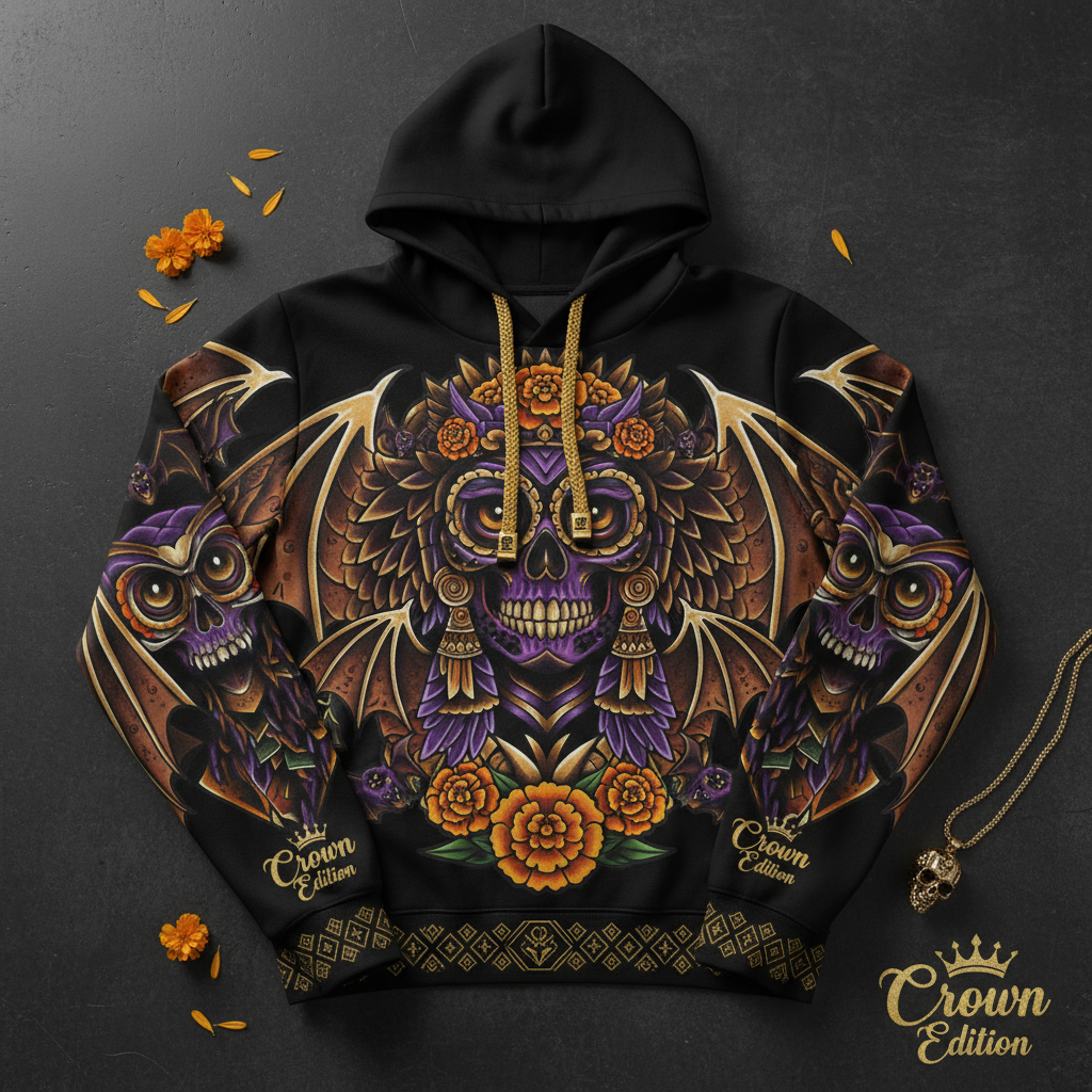 TITAN Women's Mictlan Skull Goddess Hoodie — Mictecacihuatl Edition