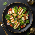 TITAN Lebanese Fattoush & Halloumi Vegetarian Lunch Salad