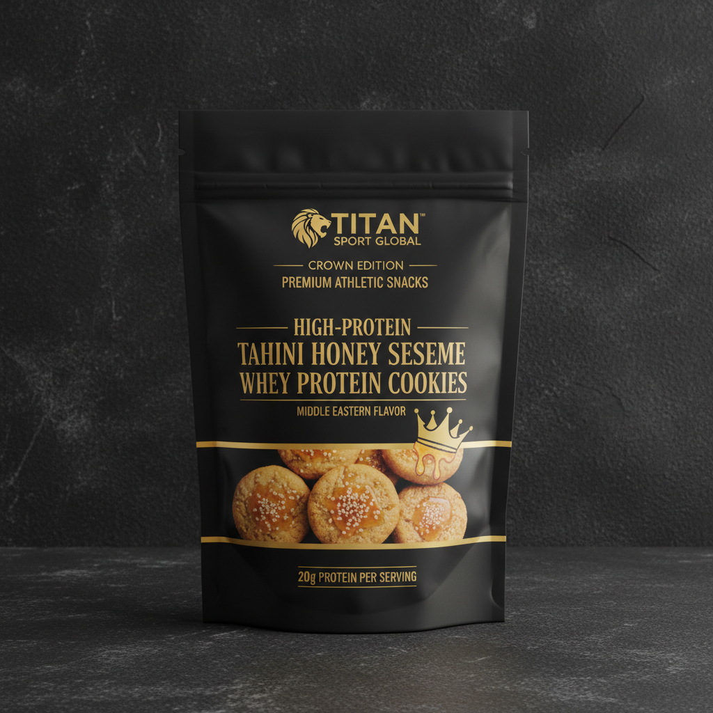 Tahini Honey Sesame Whey Protein Cookie — TITAN SPORT GLOBAL
