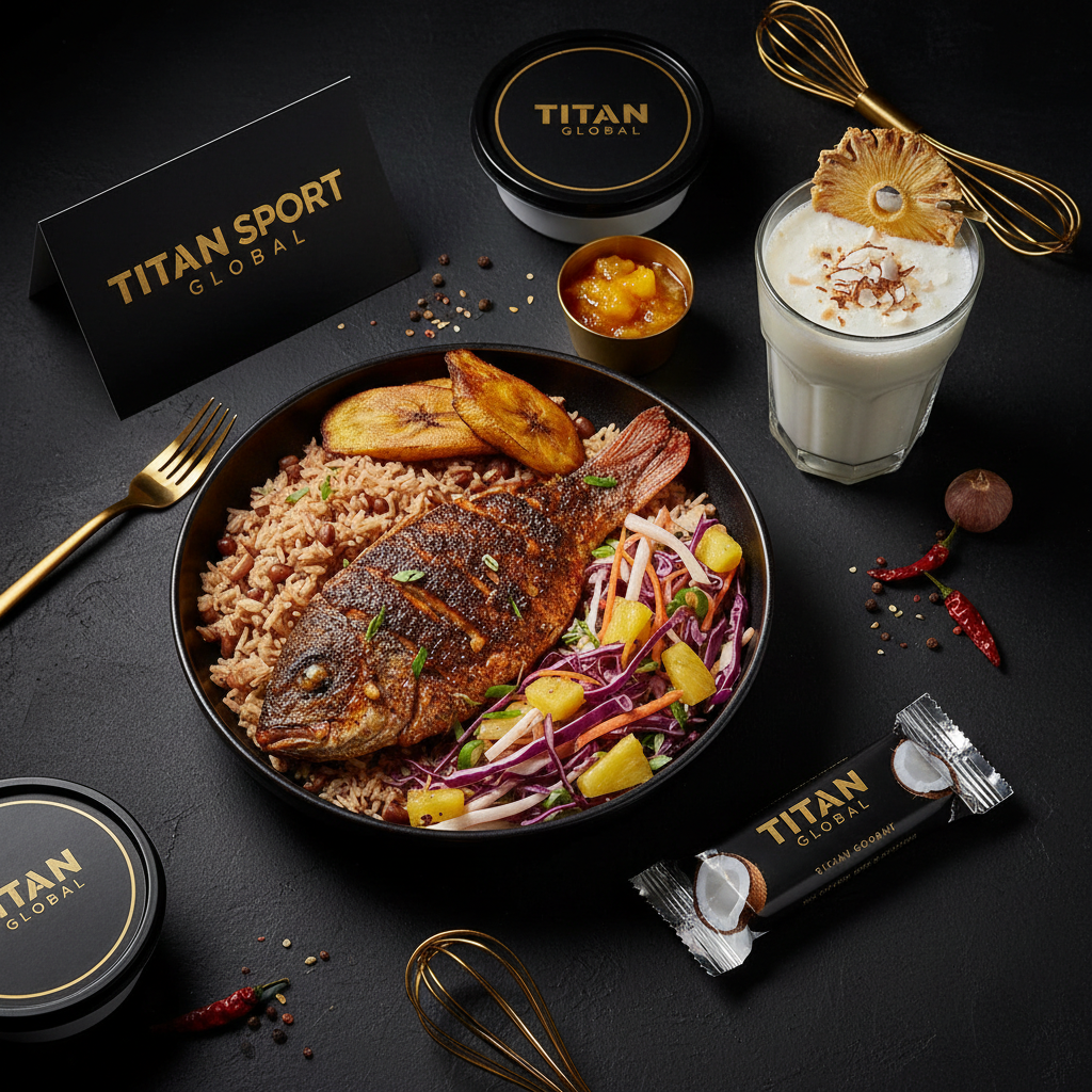 TITAN Crown Caribbean Jerk Snapper high-protein fish weekly monthly meal plan bundle