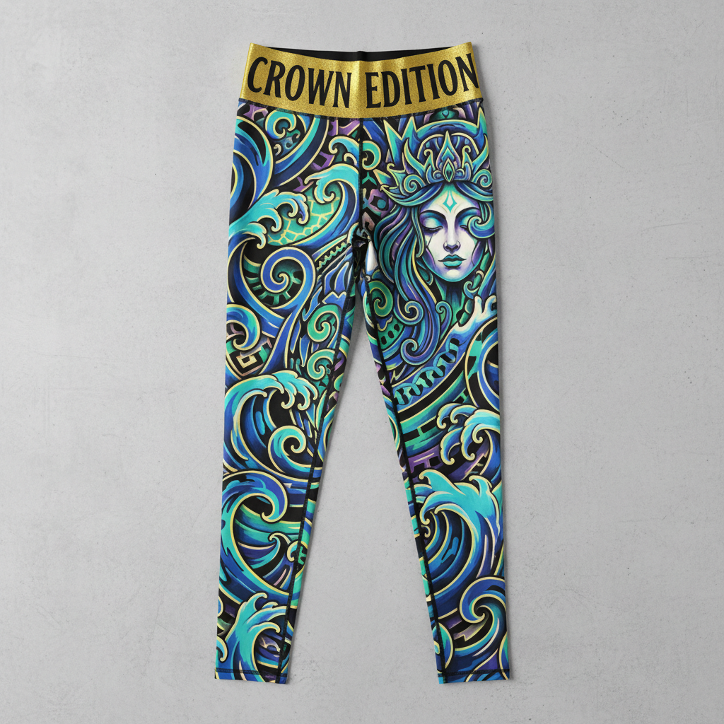 TITAN Women's Maori Ocean Goddess Leggings — Tangaroa Edition