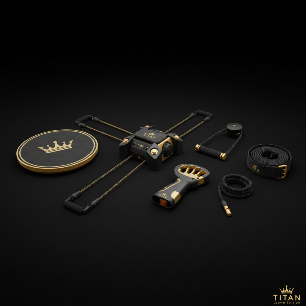 TITAN All-In-One Archery Athlete's Stability & Draw Strength Home Gym Kit — Crown Edition