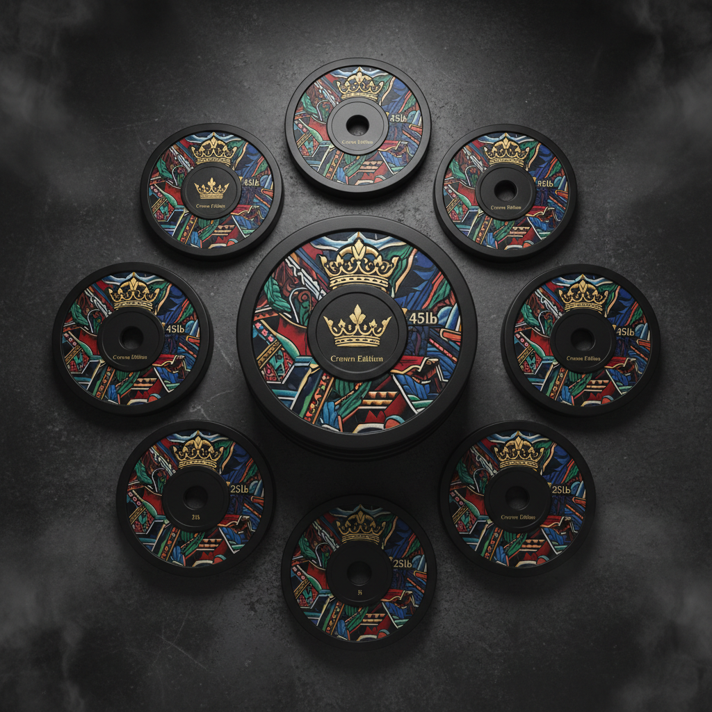 TITAN Crown Edition Olympic Cast Iron Weight Plate Set
