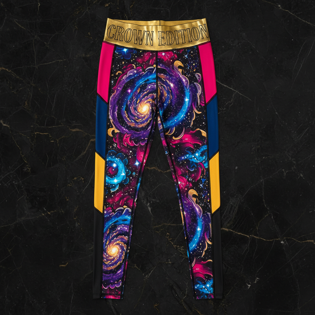 TITAN Crown Edition Tattoo Art Galaxy Leggings Women's Athletic Bottoms