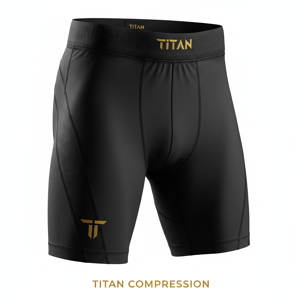 TITAN Compression Shorts - Black Performance