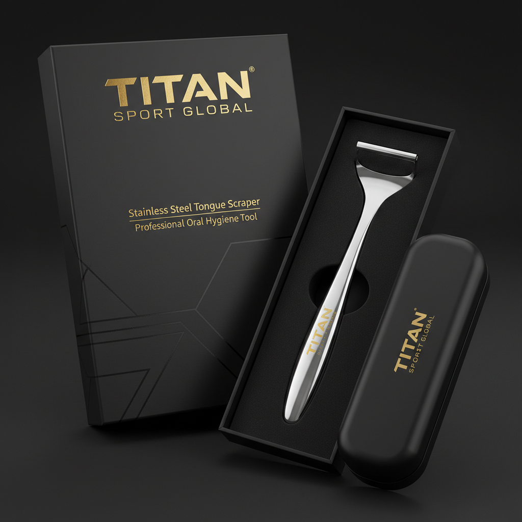 TITAN HIM Tongue Scraper Stainless Steel