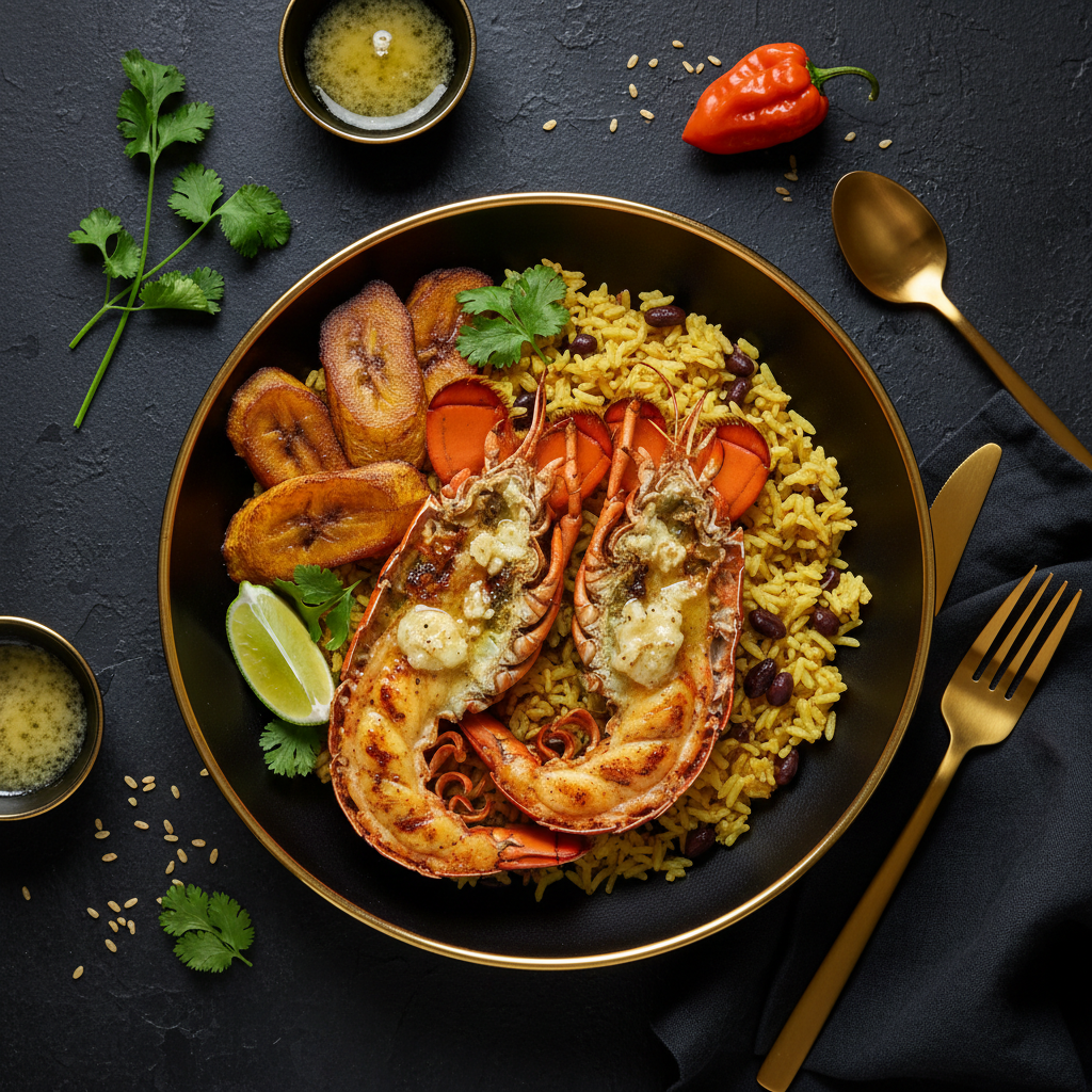 TITAN Caribbean Lobster & Rice Seafood Lunch Bowl